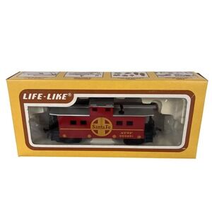 LIFE-LIKE HO Scale Train Caboose SANTA FE 8542 Red ATSF 999851‎ Excellent